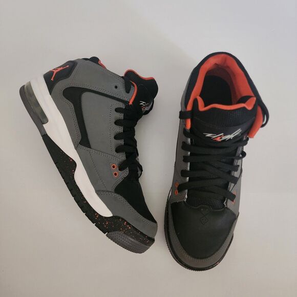black and orange jordan flights